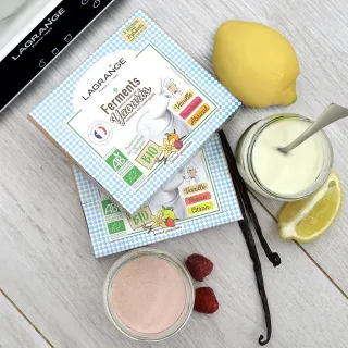 Fermenti biologici aromatizzati Vaniglia / Lampone / Cocco