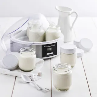 Lagrange Yogurt Maker - Set of 14 Glass Jars for Homemade Yogurt