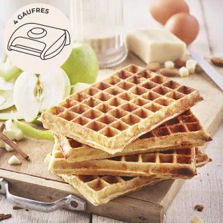 4-Waffeln-Platten 5x8 für 4-Waffeln-Waffeleisen