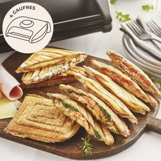 Piastra per Toast - Piastra per 4 Waffle
