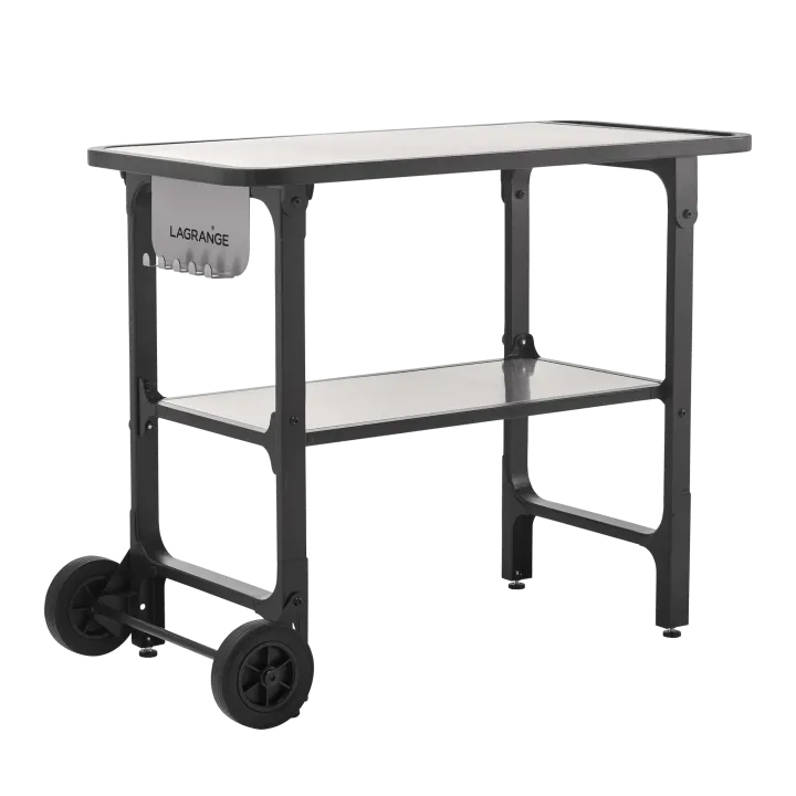 Klappbarer Edelstahl-Servierwagen für Plancha – Lagrange