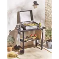 Klappbarer Edelstahl-Servierwagen für Plancha – Lagrange